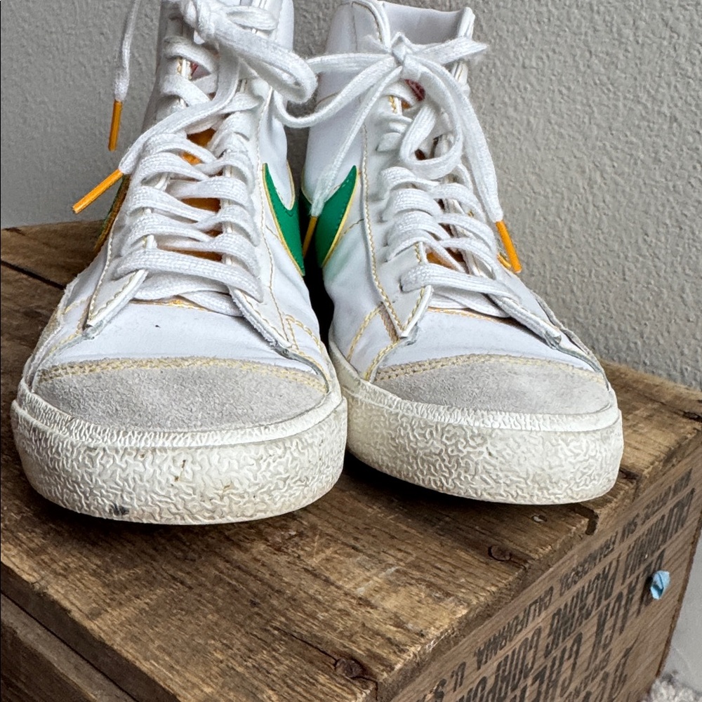 Nike Blazer Mid 77 Raygun Reversible Sequin Lace Up Sneaker size women’s 7.5 - Picture 5 of 9